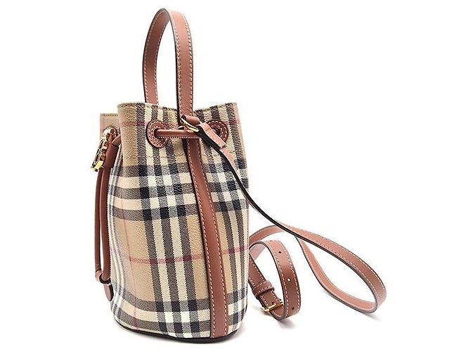 Burberry Mini borsa a sacchetto con coulisse TB Multicolore - vista 2