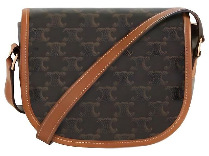 Triomphe Céline Triope Polko Medium Schultertasche Braun - Ansicht 6