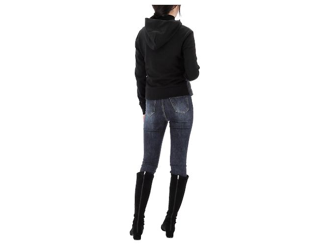 Moncler Down Mix Zip-Up Jacke Schwarz - Ansicht 12