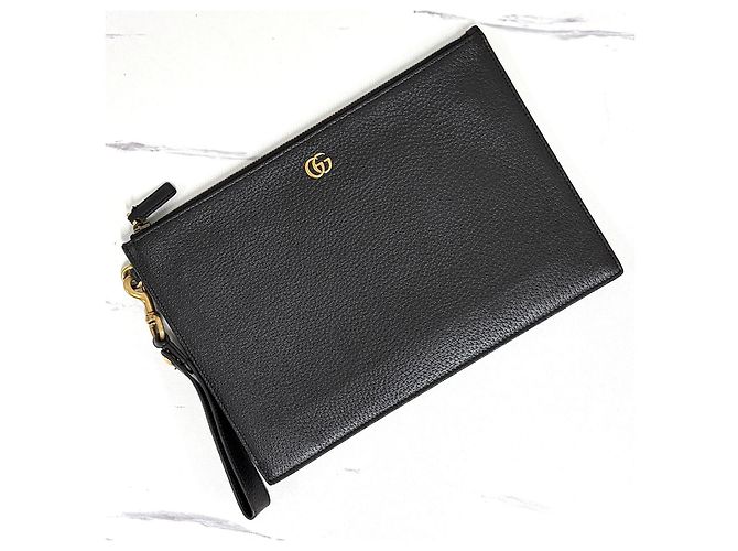 Gucci Clutch in pelle nera Nero - vista 14