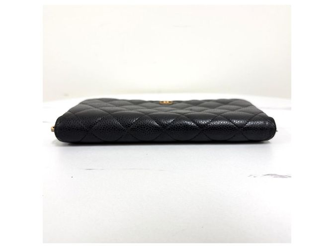 Chanel Portafoglio lungo con zip Caviar Nero - vista 17