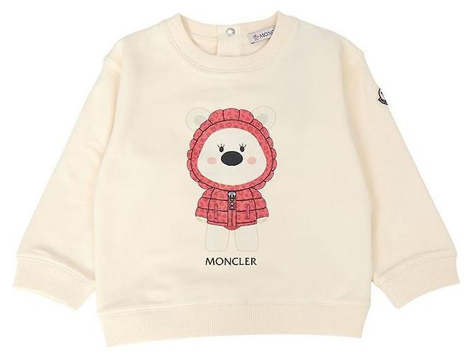 Felpa in pile per neonato Moncler Kids Bianco - vista 2