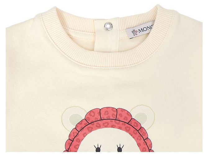 Felpa in pile per neonato Moncler Kids Bianco - vista 4