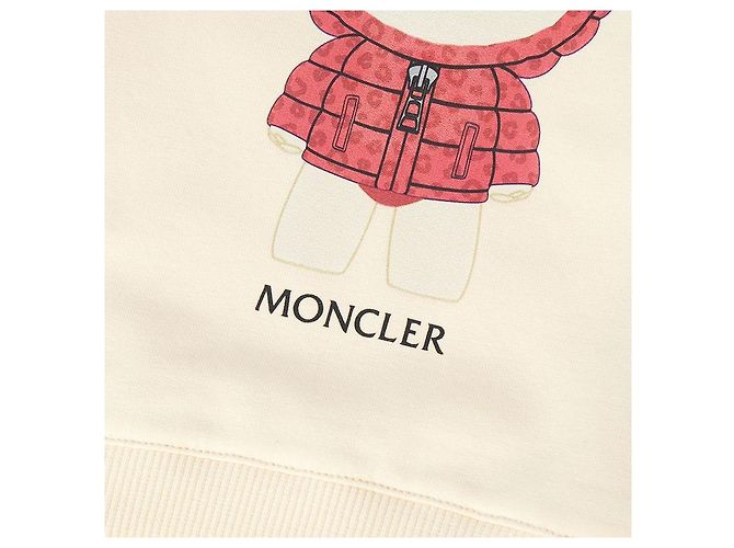 Felpa in pile per neonato Moncler Kids Bianco - vista 7