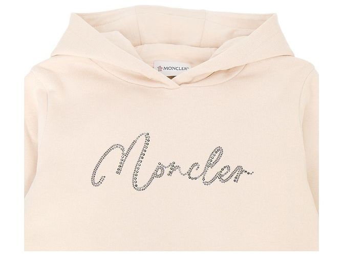 Moncler Kids Fleece-Kapuzenpullover Weiß - Ansicht 4