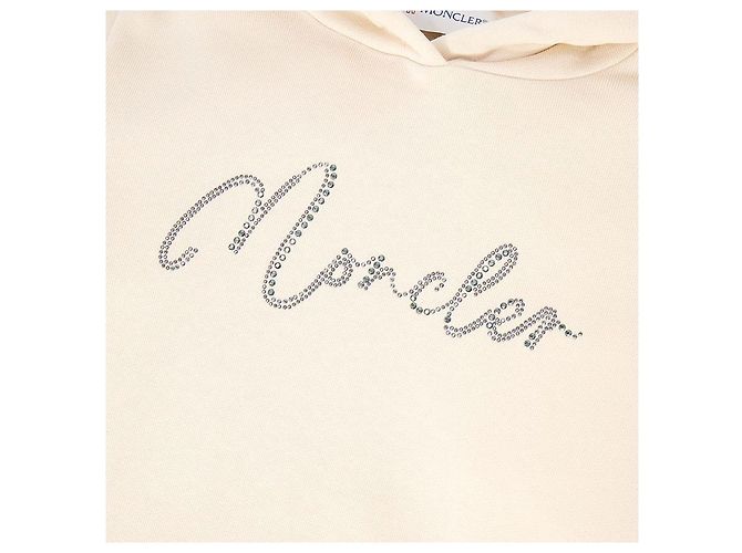 Moncler Kids Fleece-Kapuzenpullover Weiß - Ansicht 6