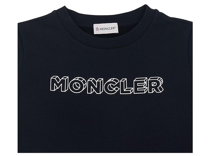 Felpa in pile per bambini Moncler Nero - vista 4