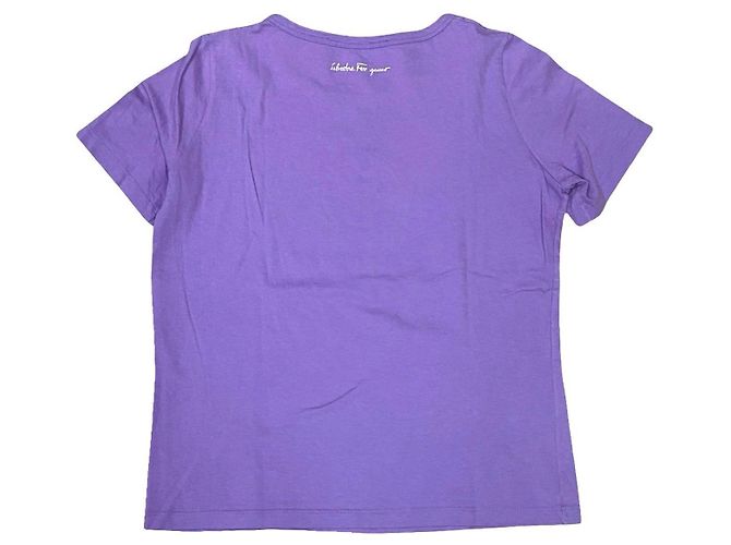 Camiseta de algodón Salvatore Ferragamo Púrpura - vista 5