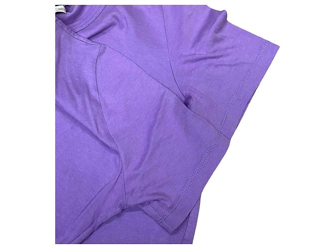 Camiseta de algodón Salvatore Ferragamo Púrpura - vista 7