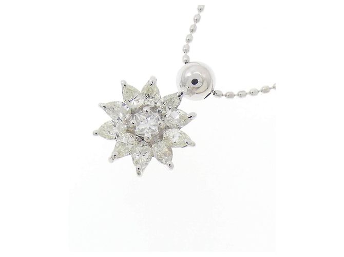 Autre Marque Collana in Diamanti Pt900 K18WG Argento - vista 3