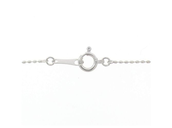 Autre Marque Collana in Diamanti Pt900 K18WG Argento - vista 5