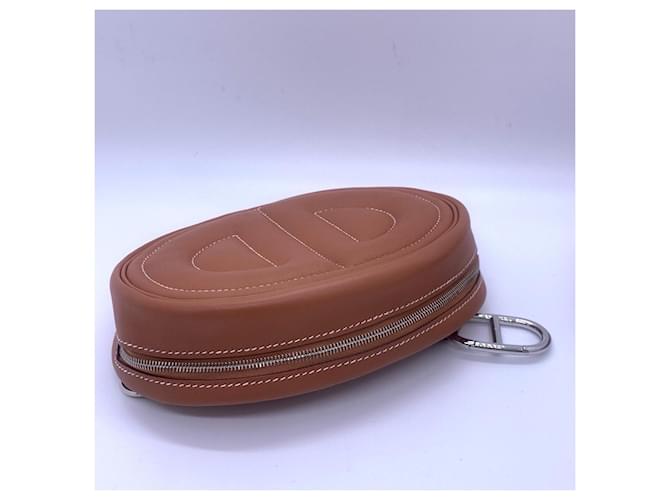 Chanel Borsa a tracolla Hermes In Loop oro e marrone - vista 3