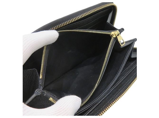 Louis Vuitton Zippy Wallet - Black Monogram Münzbeutel Schwarz - Ansicht 5