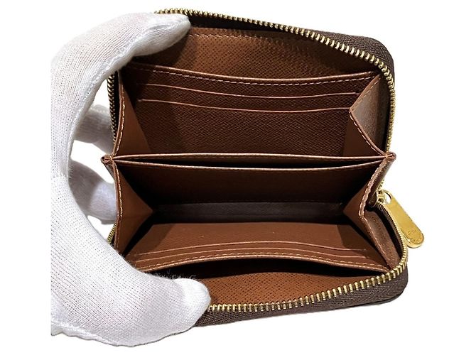 Cartera Louis Vuitton Zippy Coin Purse Castaño Monograma - vista 3