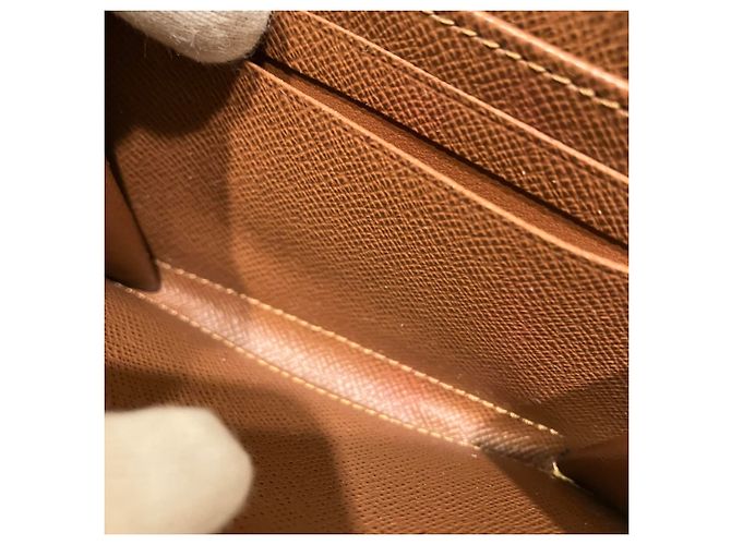 Cartera Louis Vuitton Zippy Coin Purse Castaño Monograma - vista 6