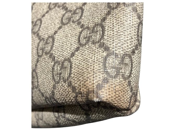 Borsa a tracolla Gucci GG Supreme in pelle Marrone Beige - vista 6