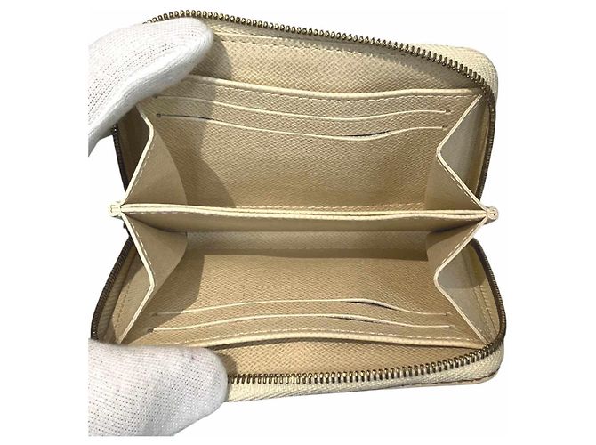 Portafoglio Louis Vuitton Zippy Coin Purse Bianco - vista 3