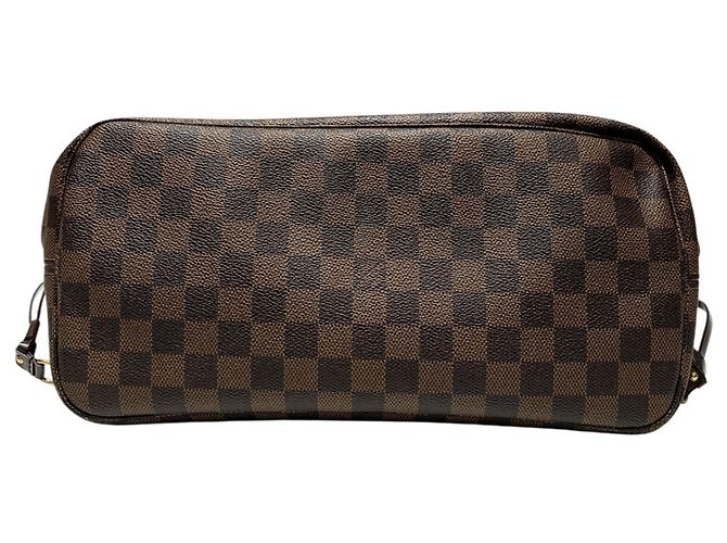 Borsa Tote Louis Vuitton Neverfull MM Marrone Damier ebene - vista 3