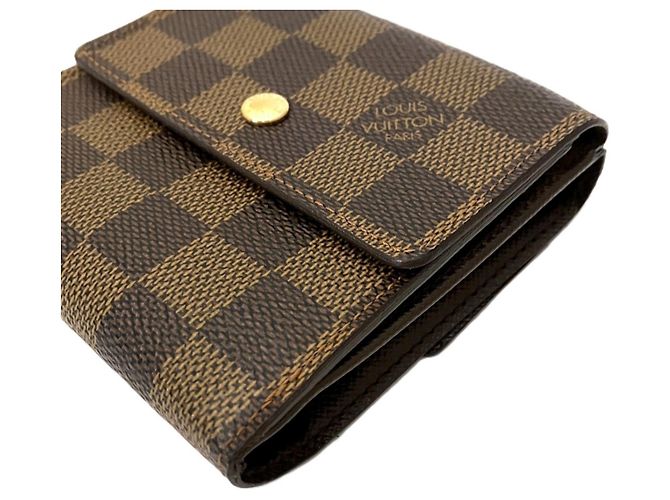 Cartera Tri-fold Elise Louis Vuitton Castaño - vista 8