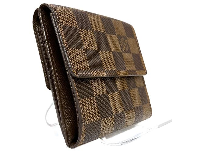 Cartera Tri-fold Elise Louis Vuitton Castaño - vista 9
