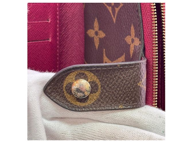 Louis Vuitton Monogram Bi-fold Wallet Braun Pink Monogramm - Ansicht 13
