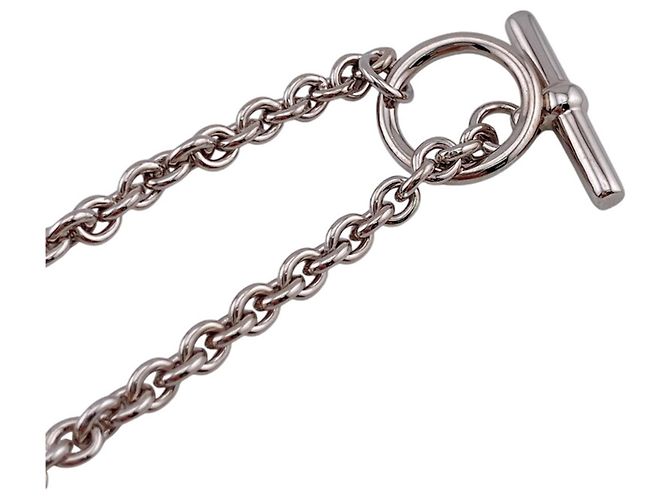 Hermès Collar de Cadena Medallion Quadrière HERMES Plata - vista 4