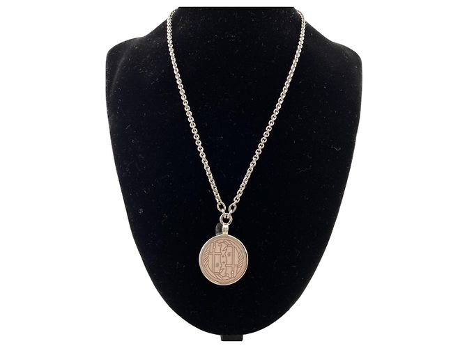 Hermès Collar de Cadena Medallion Quadrière HERMES Plata - vista 6