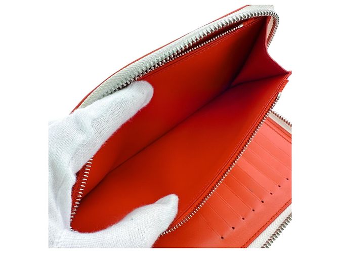 Louis Vuitton Zippy Wallet in Damier Canvas White Red Damier ebene - view 8