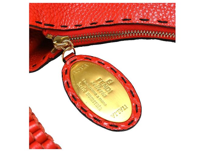 Fendi Selleria Logo Hobo de couro Large - vista 7