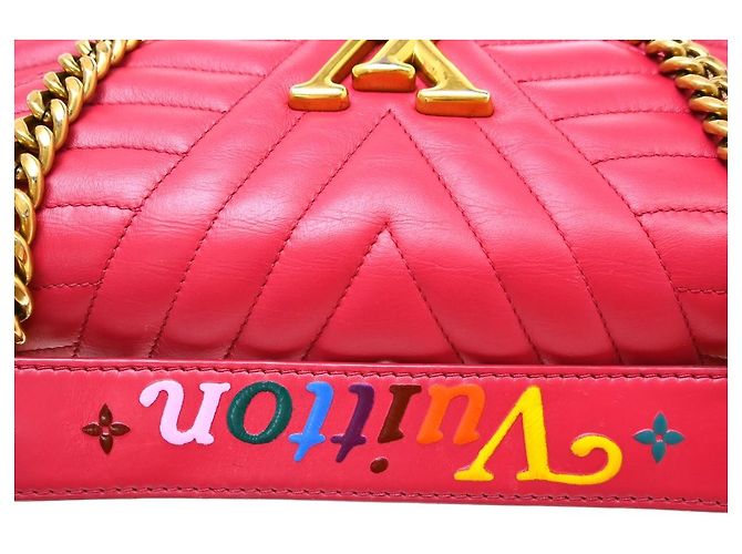 Louis Vuitton New Wave em couro acolchoado MM Rosa - vista 6