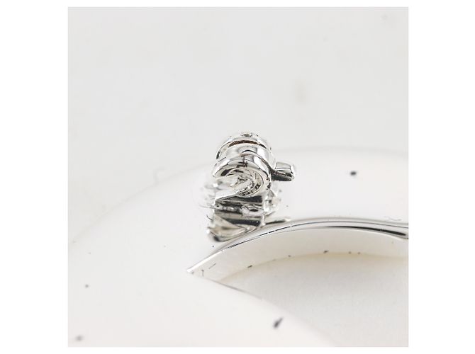 Chanel Coco Mark Logo Brosche Silber - Ansicht 5