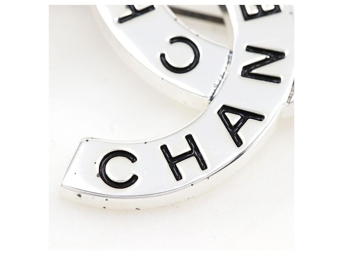 Chanel Coco Mark Logo Brosche Silber - Ansicht 7