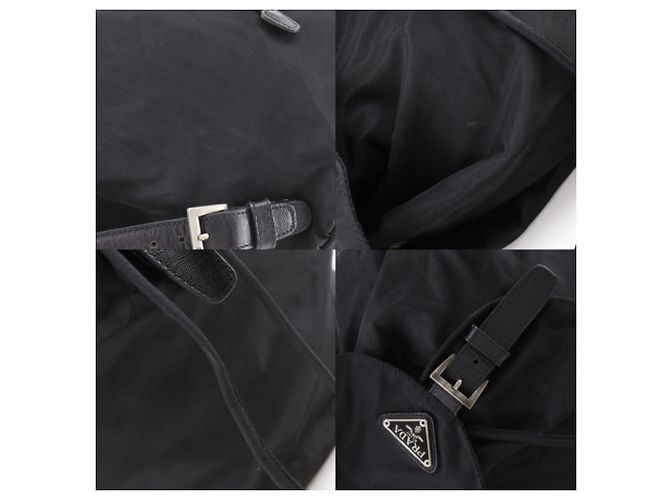 Zaino in nylon Prada nero - vista 10