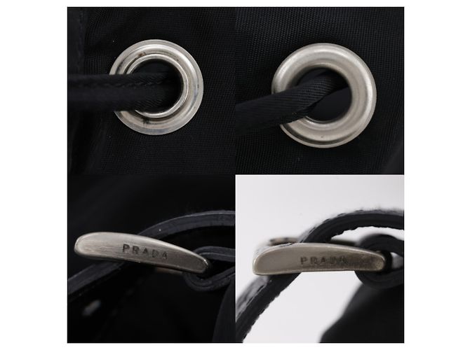 Zaino in nylon Prada nero - vista 11