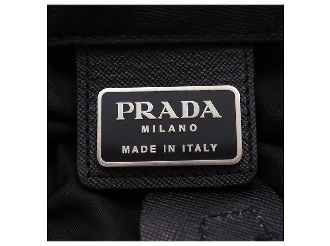 Zaino in nylon Prada nero - vista 14