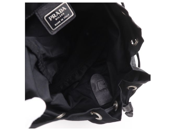 Zaino in nylon Prada nero - vista 5