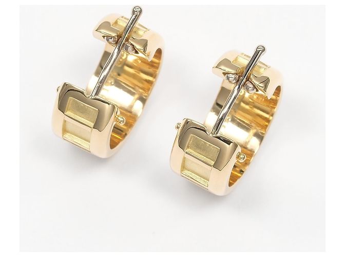 Orecchini a cerchio Atlas di Tiffany & Co. in oro giallo 18K - vista 3