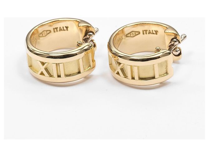 Orecchini a cerchio Atlas di Tiffany & Co. in oro giallo 18K - vista 6