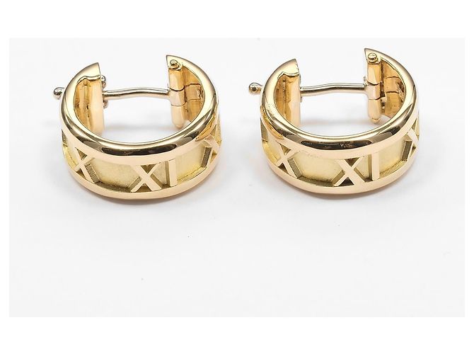 Orecchini a cerchio Atlas di Tiffany & Co. in oro giallo 18K - vista 7