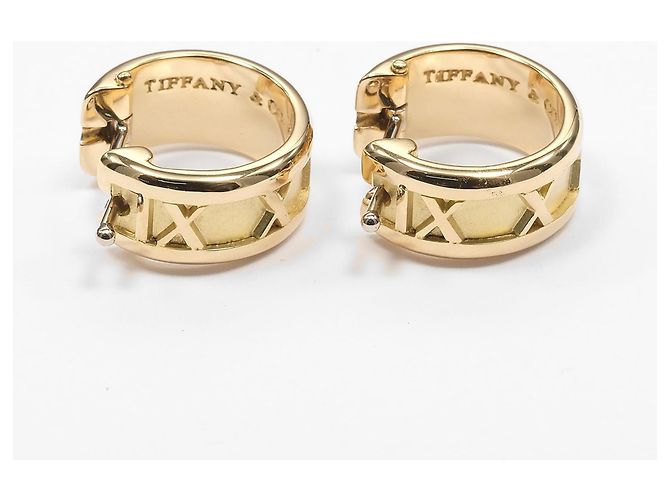 Orecchini a cerchio Atlas di Tiffany & Co. in oro giallo 18K - vista 8