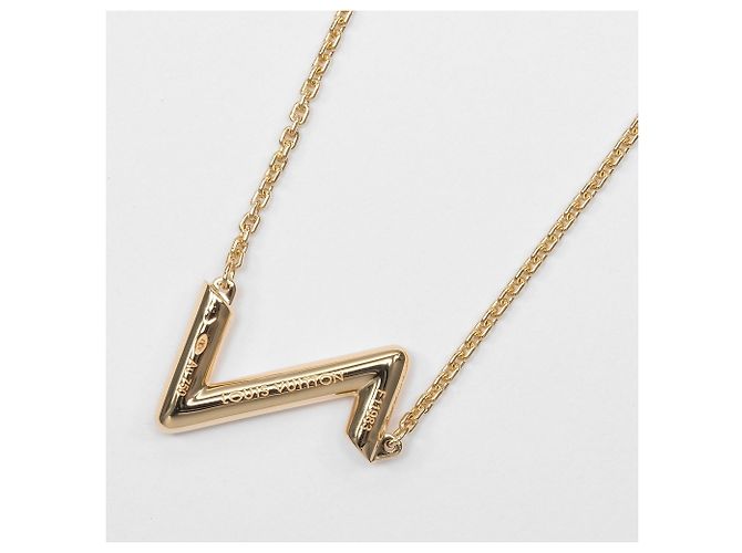 Collana Louis Vuitton Vault Upside Down in oro giallo 18K - vista 3