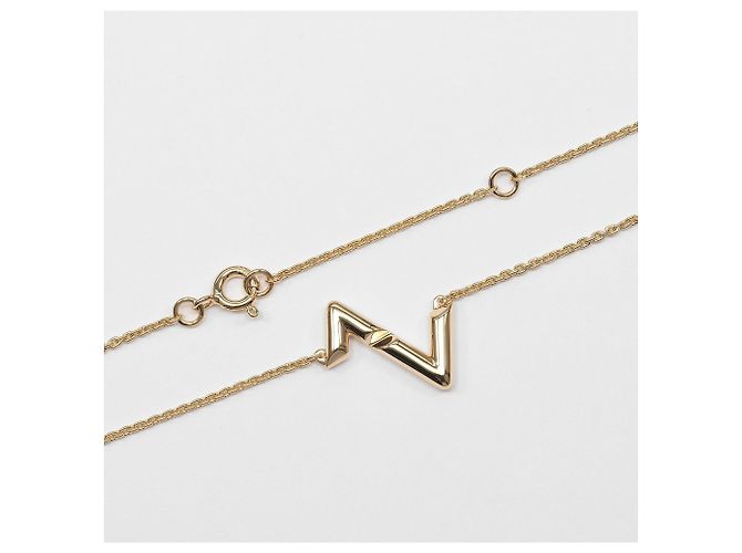 Collana Louis Vuitton Vault Upside Down in oro giallo 18K - vista 5