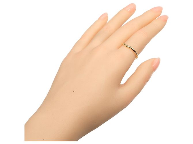 Anello a fascia curva Tiffany & Co. in oro giallo 18K - vista 2
