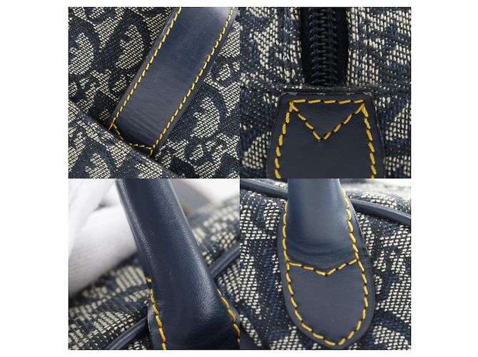 Borsa Double Saddle Christian Dior in blu navy - vista 13