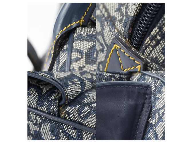 Borsa Double Saddle Christian Dior in blu navy - vista 14