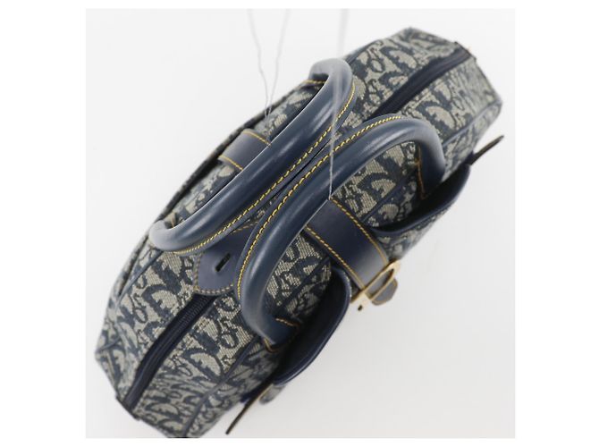 Borsa Double Saddle Christian Dior in blu navy - vista 5