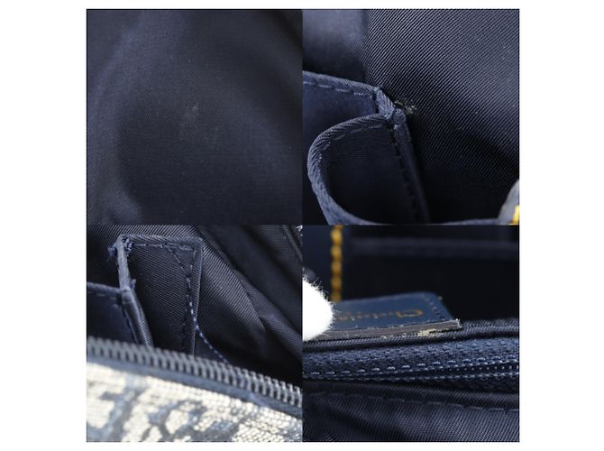 Borsa Double Saddle Christian Dior in blu navy - vista 9