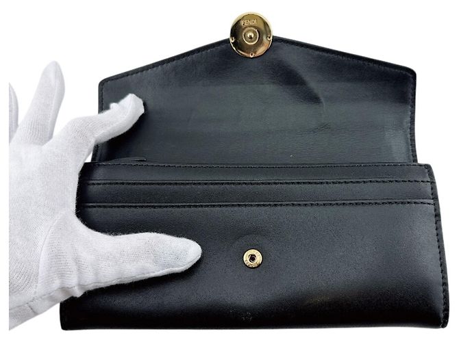 Langer Fendi Geldbeutel in Schwarz - Ansicht 7