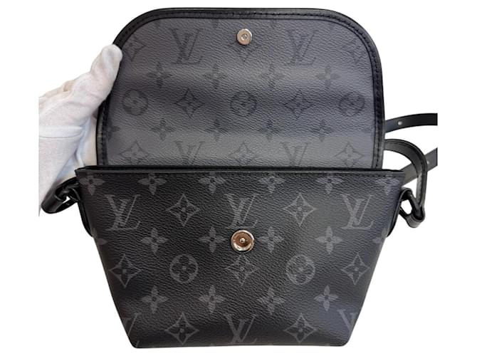 Borsa a tracolla Louis Vuitton Monogram Eclipse Nero Monogramma - vista 8