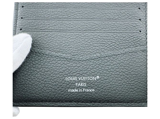 Slender Louis Vuitton Black Damier Canvas Bi-fold Wallet - view 11